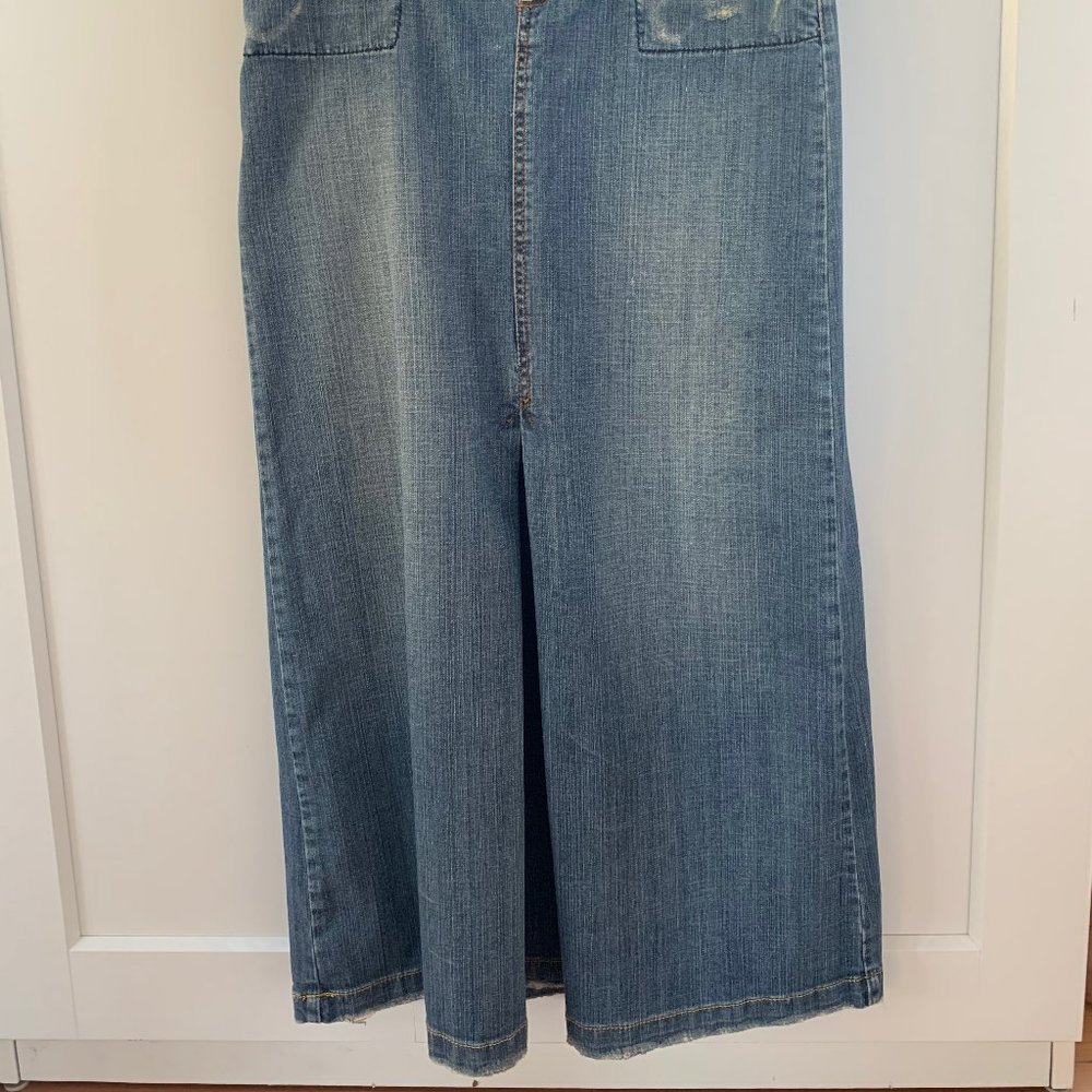 Vintage denim Maxi Skirt by Marlow Size 29/9 - Picture 4 of 12